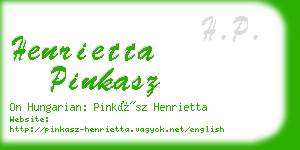 henrietta pinkasz business card